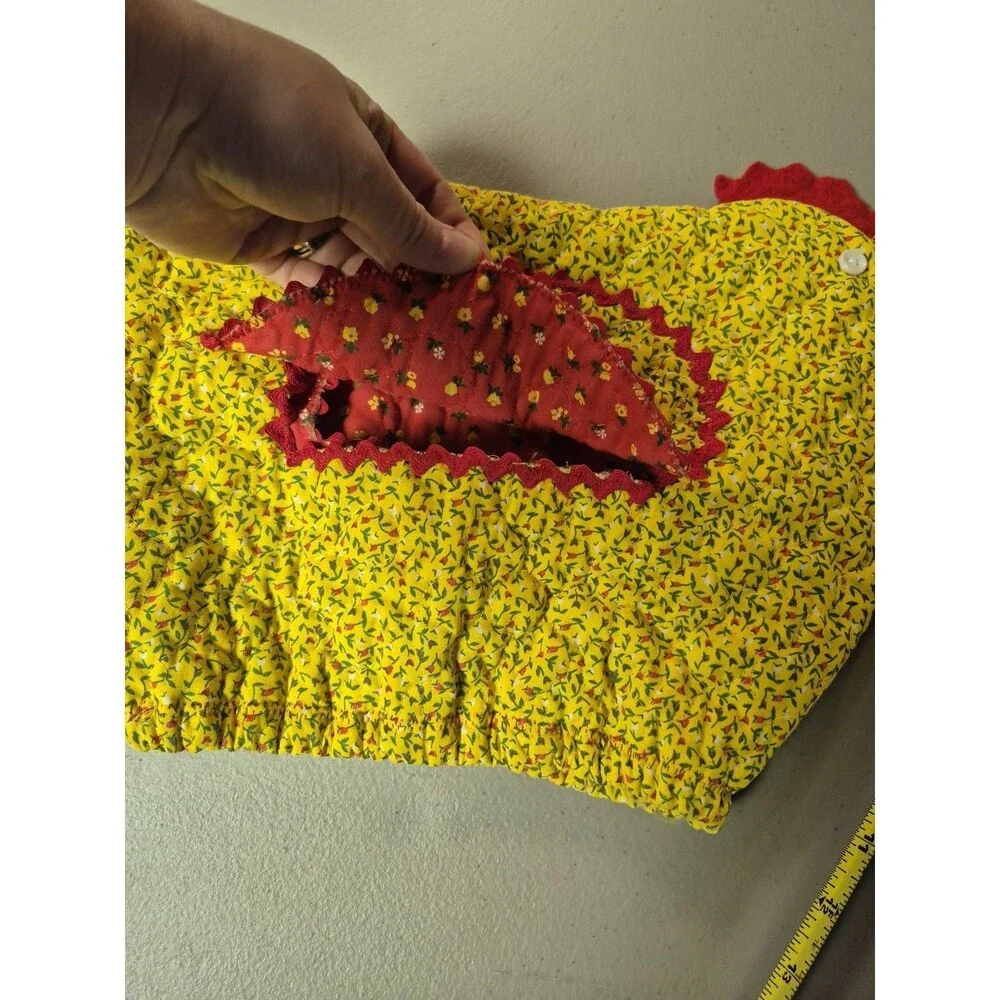 Vintage Hand Sewn Cottage Core Grandma Chicken Toaster Cover